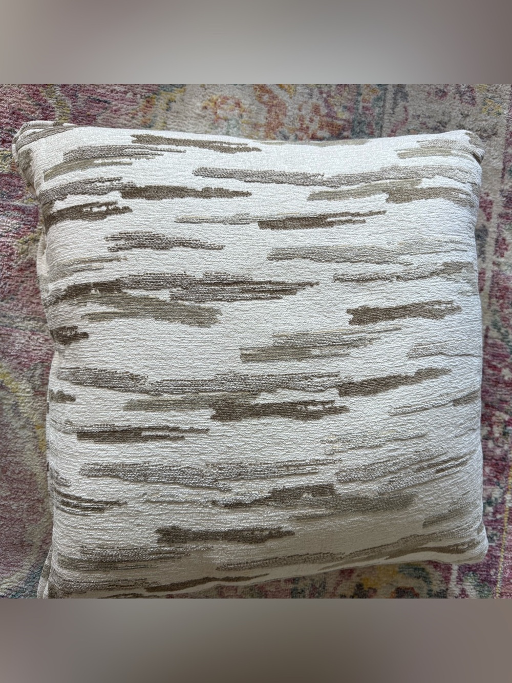 Set of Neutral Textured Decorative Throw Pillow COVERS